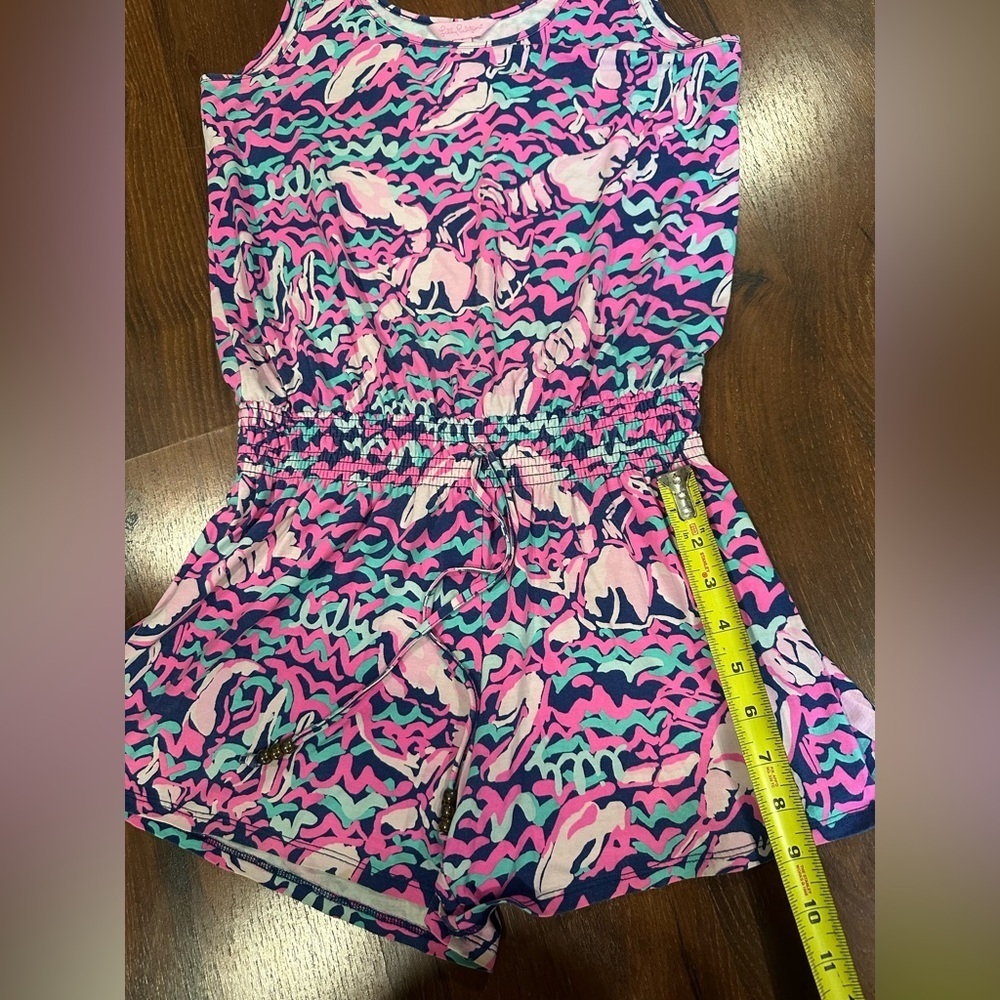 Lilly Pulitzer Tala Romper: "Pop Up Lobstah Roll", size XS (retail: $138) - Picture 8 of 9